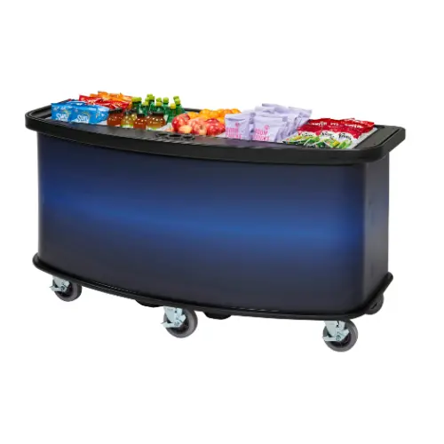 Cambro Cvc75Bw10 Blue Vending Cart – 75" Wide X 33.5" Deep 1