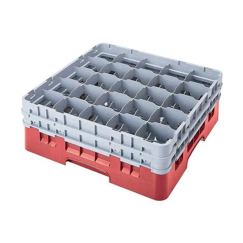 Cambro Full-Size Camrack Glass Storage System – 25 Compartments + 2 Extenders 1