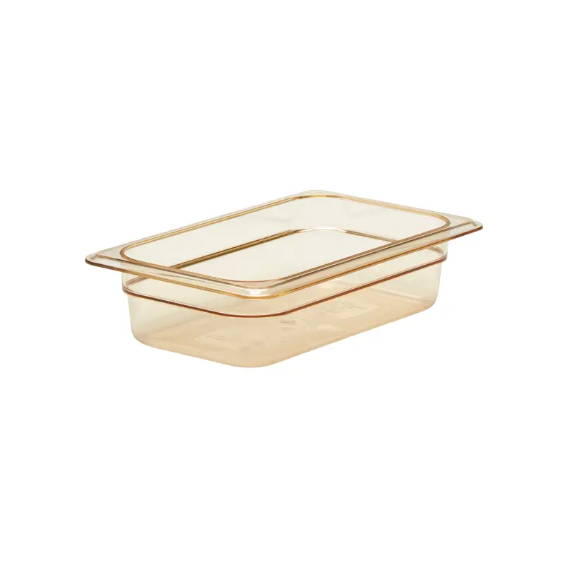 Cambro High Heat Amber 1/4 Size Food Pan 1