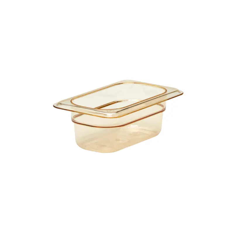 Cambro High Heat Amber 1/9 Size Food Pan 1