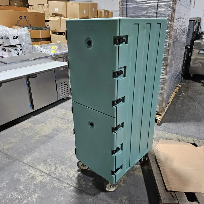 Cambro Tall Camcart – Holds 24 Bun Pans, Blue – Slightly Dented Unit 1