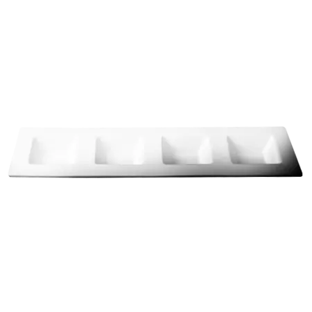 Cameo 15-Inch Quadruple Tapas Dish With Integrated Holder – 12-Pack 1