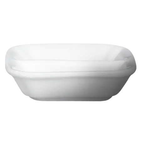 Cameo Imperial White 3-Inch Divided Appetizer Dish (144-Pack) 1