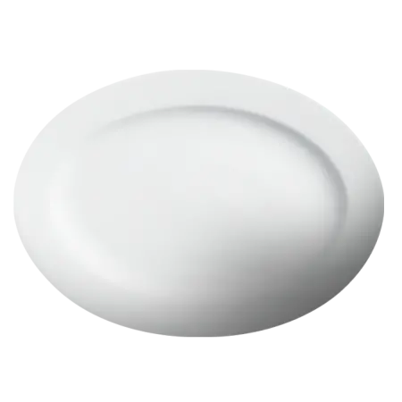 Cameo Imperial White Oval Serving Platter – 8.25" Length (36-Pack) 1