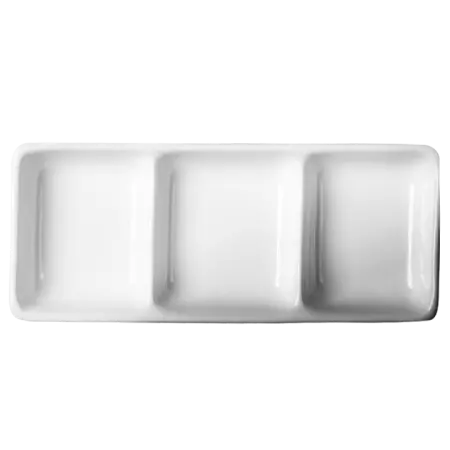 Cameo Square Compact Divided Dish – 9" X 4.25", 36-Pack 1