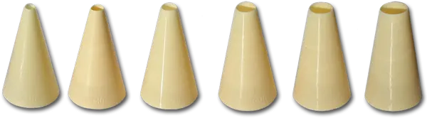 Canada Cutlery Basic Piping Tip Set – 6-Piece Plastic Decorating Nozzles 1