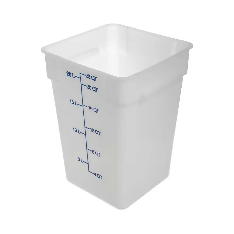 Carlisle 1073602 Storplus Square Food Storage Bin – 22-Quart, Nsf-Certified, Durable Polypropylene 1