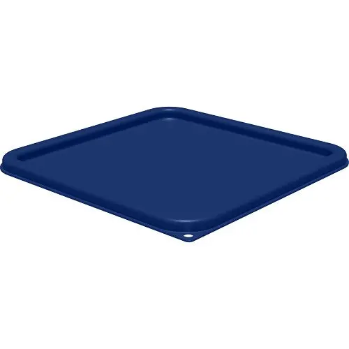 Carlisle 1197260 Universal Square Container Lid – Fits 12/18/22 Qt. Bins, Blue 1