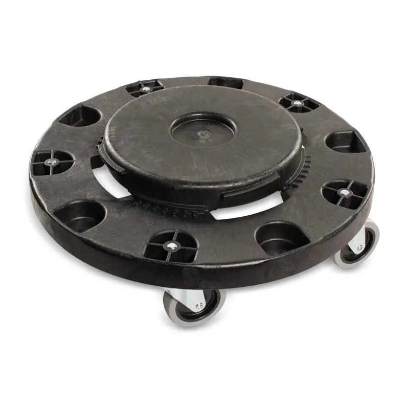 Carlisle Bronco Waste Container Dolly – Fits 20/32/44/55-Gallon Round Trash Cans 1