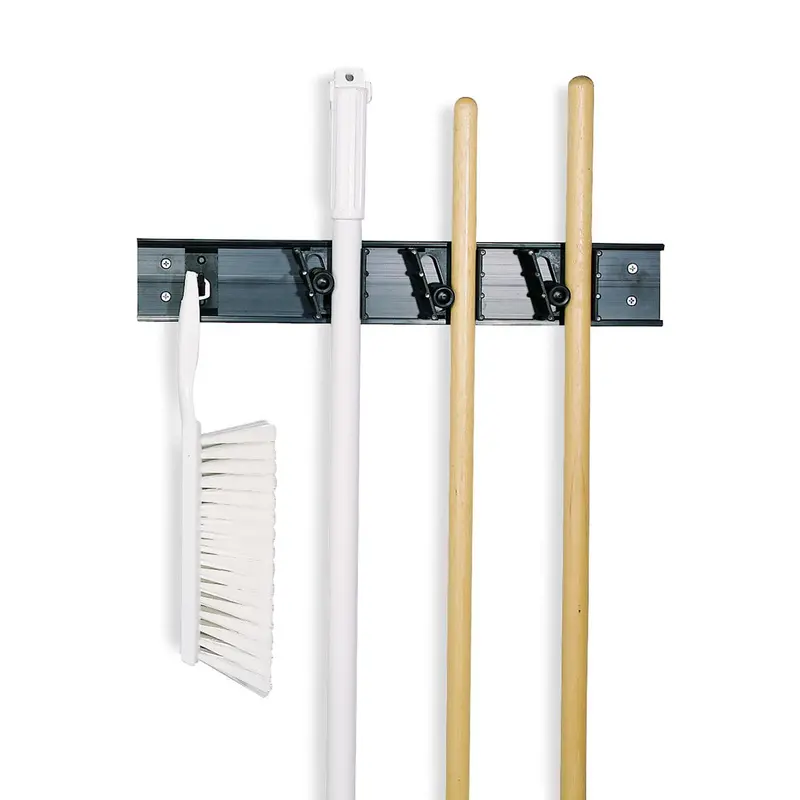 Carlisle Roll 'N Grip 18-Inch Multi-Tool Rack For Brushes, Brooms & Mops 1