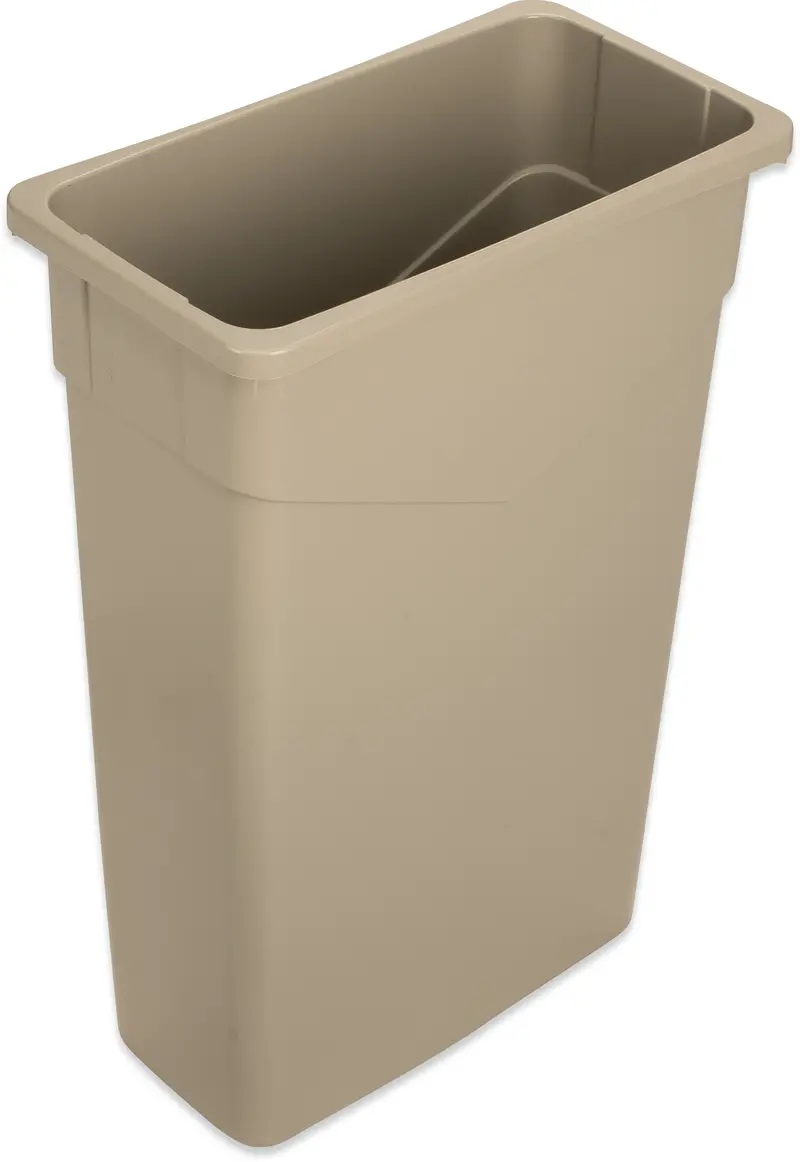Carlisle Trimline Rectangular 23-Gallon Waste Bin 1