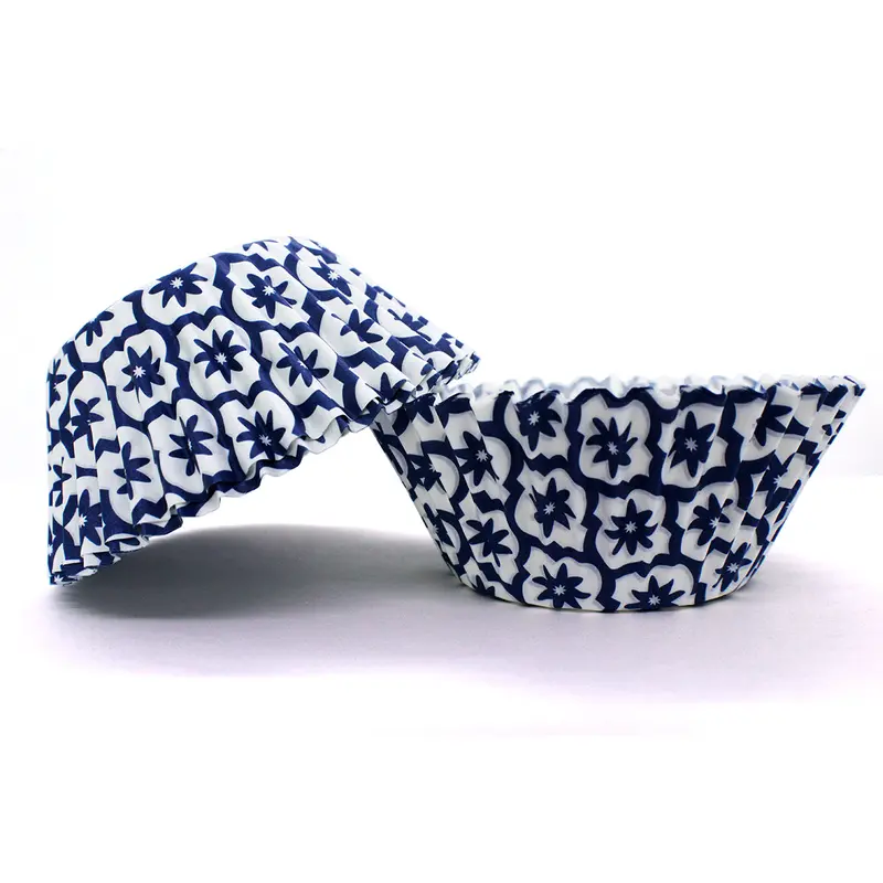 Celebakes Navy Moroccan-Inspired Standard Cupcake Liners – 50 Units (#7500-205) 1