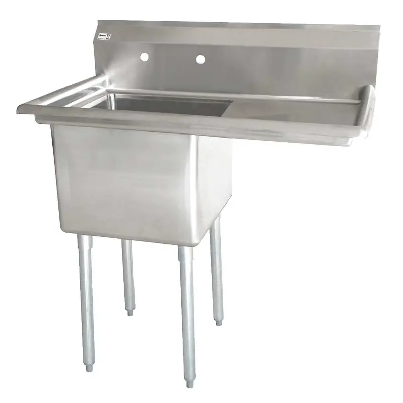 Chef Aaa 43784 Single-Tub Commercial Pot Sink With Right Drain Board 1