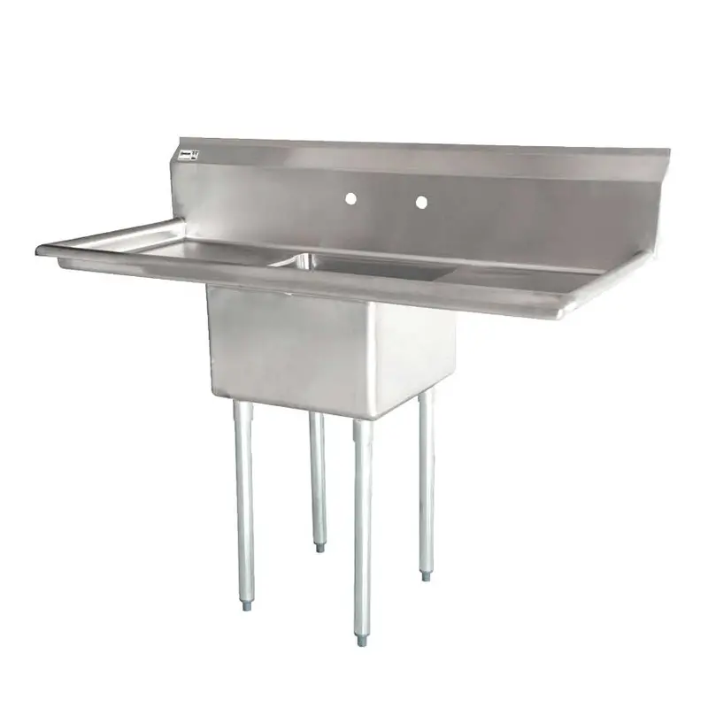 Chef Aaa 43785 Single-Tub Commercial Pot Sink With Dual Drain Boards 1