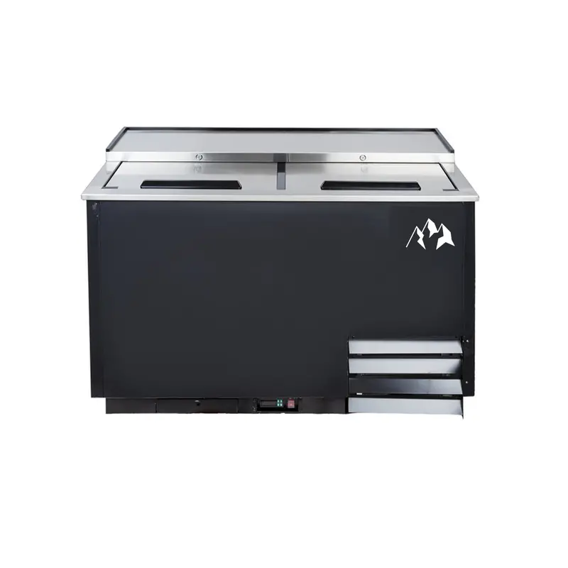 Chef Aaa Gf50-Hc 50-Inch Black Glass Plate Chiller & Froster – 12.2 Cu. Ft. 1
