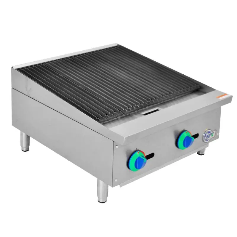 Chef Aaa Kf-Cb24-M 24-Inch Countertop Radiant Charbroiler – Commercial Gas Design 1