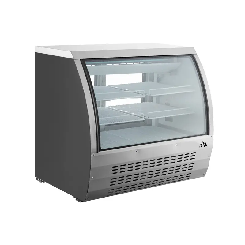 Chef Aaa Rd18C-Ss 47-Inch Curved-Glass Commercial Deli Refrigerator (18 Cu. Ft.) 1