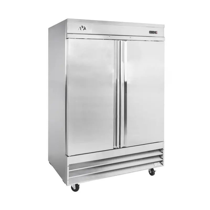 Chef Aaa Ss-2F-Hc 54-Inch Commercial Reach-In Freezer – Dual Solid Door, Stainless Steel – 47 Cu. Ft. 1