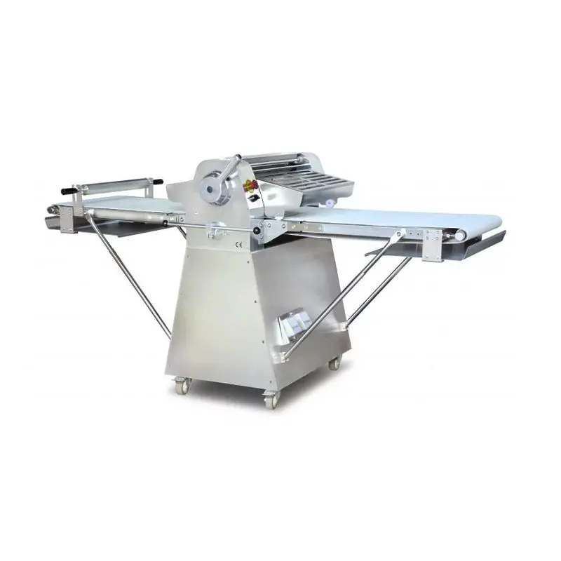 Chef Aaa Ssdsfm Floor-Mounted Stainless Steel Dough Sheeter With Conveyor 1