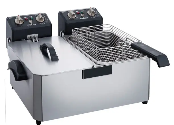 Chef Aaa Tcf15Ed 30-Pound Dual-Basket Countertop Deep Fryer 1