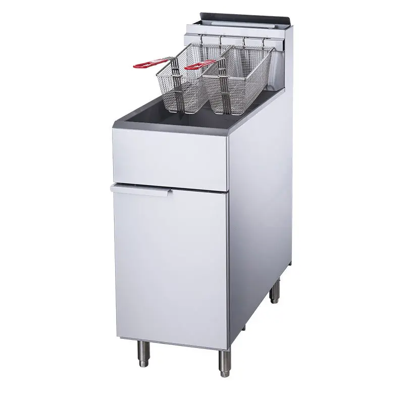 Chef Aaa Tcf3-Ng 40-Pound Natural Gas Deep Fryer — 3-Tube Burner System 1