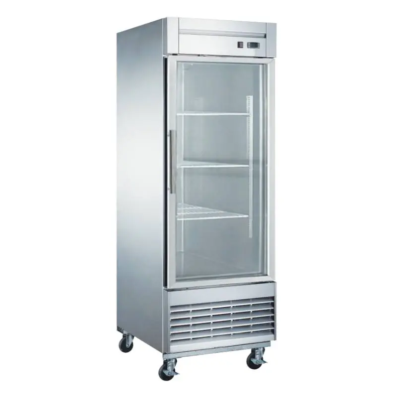 Chef Aaa Tf-23Bg Single-Glass Reach-In Freezer – 27", 17.7 Cu. Ft., High-Density Storage 1