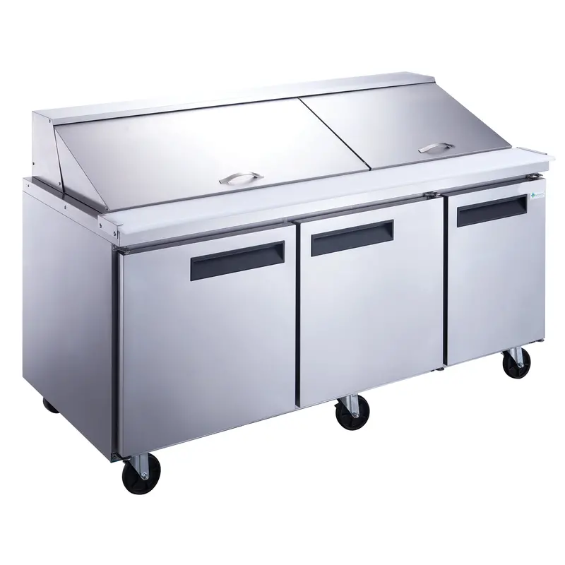 Chef Aaa Tsp72M 72-Inch Mega-Top Commercial Refrigerated Prep Table (30-Pan Capacity) 1