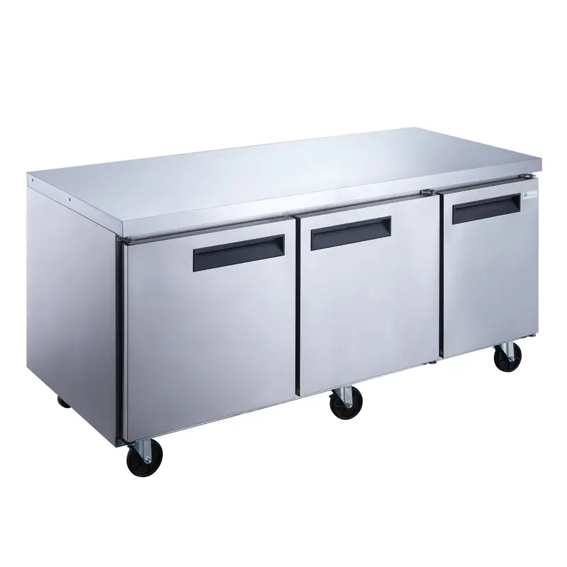 Chef Aaa Tuc72F Commercial Undercounter Freezer – 72" Heavy-Duty Worktop Model, 18.9 Cu.Ft., Nsf Rated 1