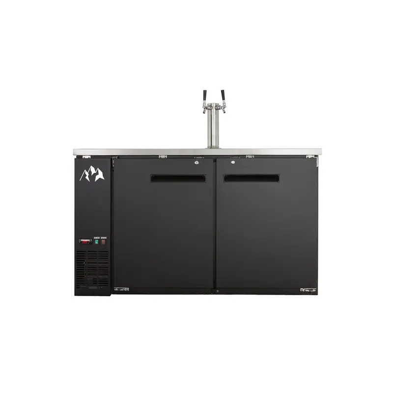 Chef Aaa Udd-2-Hc Commercial 59-Inch Single-Tap Kegerator – 2 Half-Barrel Capacity, 19 Cu. Ft. 1