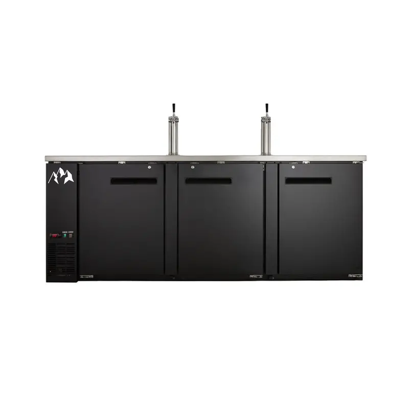 Chef Aaa Udd-4-Hc Commercial 91-Inch Dual-Tap Kegerator With 4 Half-Barrel Capacity – 32 Cu. Ft. Beer Dispenser 1