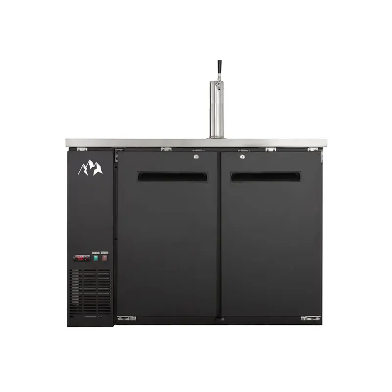 Chef Aaa Udd-48-Hc Commercial 48-Inch Single-Tap Kegerator – 2 Half-Barrel Capacity, 11.8 Cu. Ft. 1