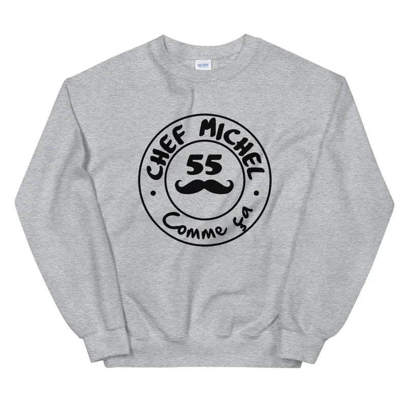 Chef Michel Grey Cable-Knit Sweater 1