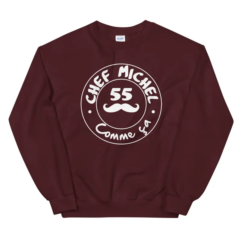 Chef Michel Red Wool-Blend Sweater 1
