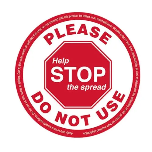 Chefequipment.Com Anti-Contamination Table Signage Set – Final Clearance 1