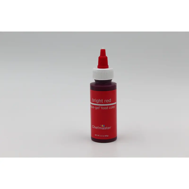 Chefmaster Bright Red Liqua-Gel Food Coloring (2.3 Oz) – #5066 1