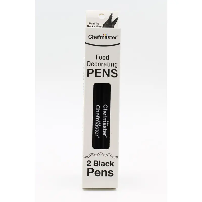 Chefmaster Dual Black Food Decorating Pens – Kit #3357 (Best Before: Sep 2027) 1