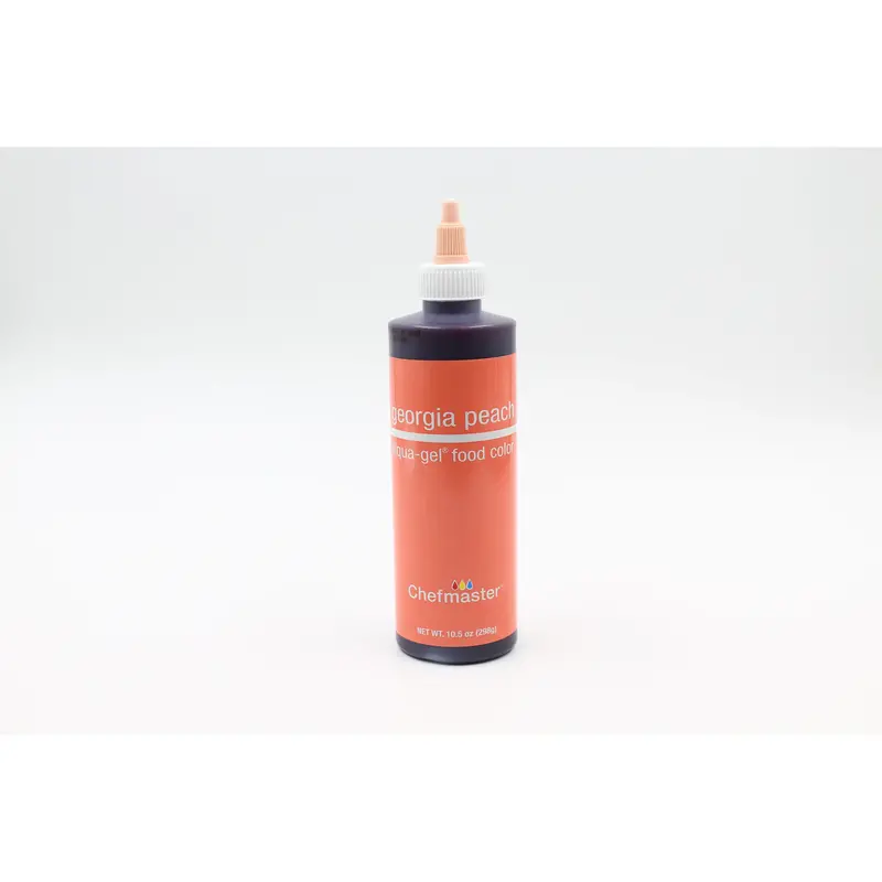 Chefmaster Georgia Peach Liqua-Gel Food Coloring – Vibrant, Oil-Dispersible Hue, 10.5 Oz 1
