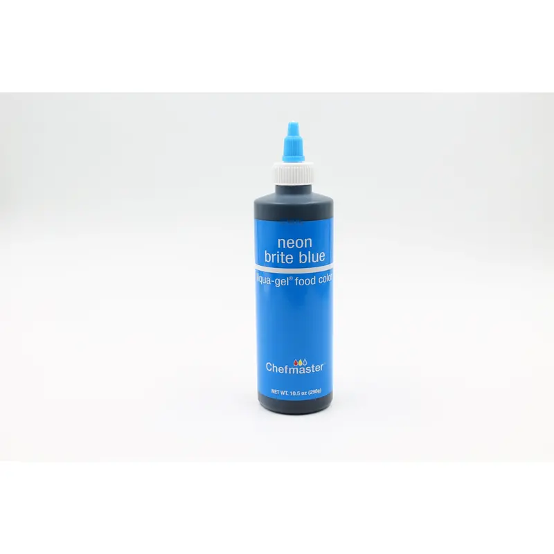 Chefmaster Neon Brite Blue Liqua-Gel – 10.5 Oz (Ultra-Bright Airbrush-Ready Color) 1