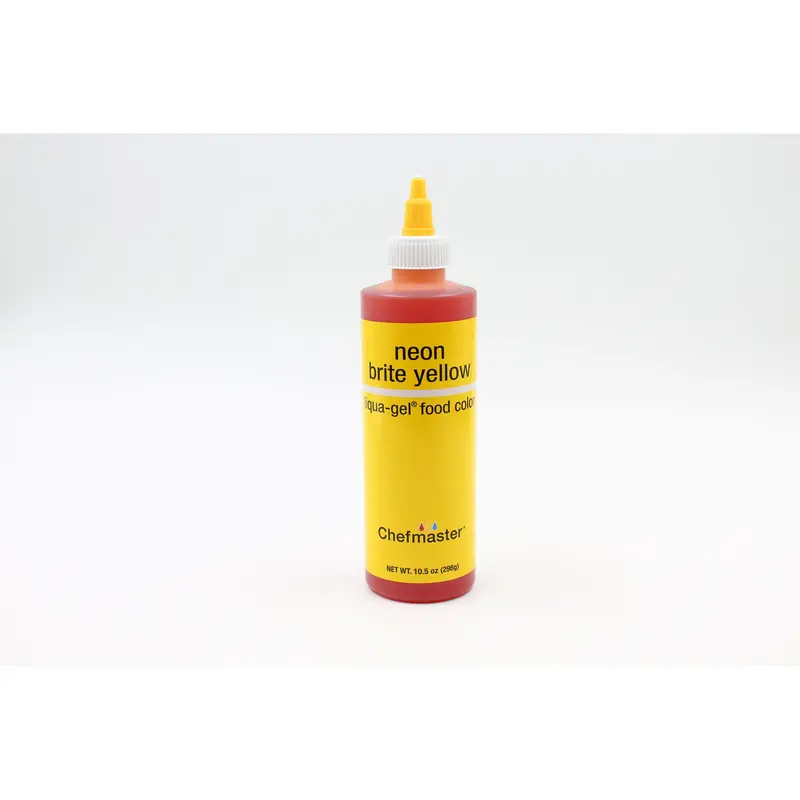 Chefmaster Neon Brite Yellow Liqua-Gel – 10.5 Oz (Vivid, Blendable Gel Color) 1