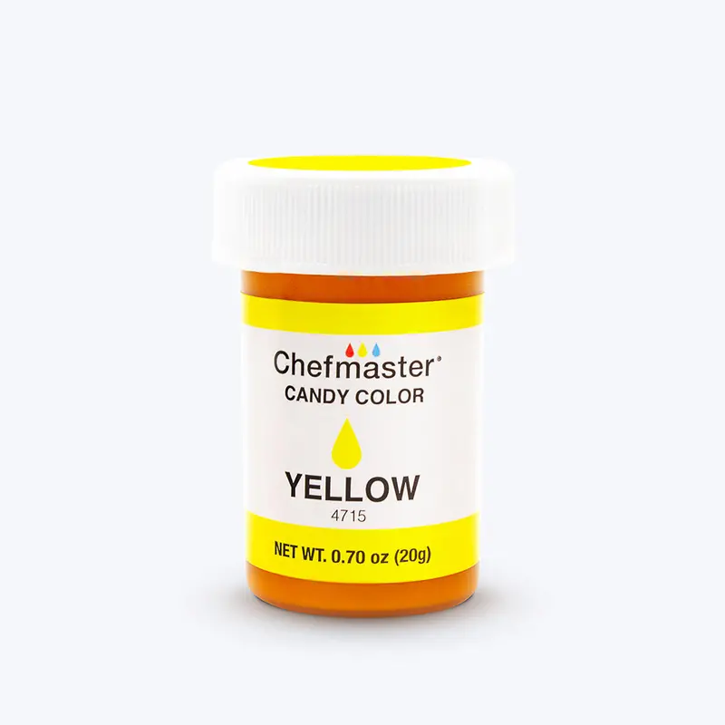 Chefmaster Yellow Candy Color – Oil-Based Food Coloring, 0.7 Oz 1