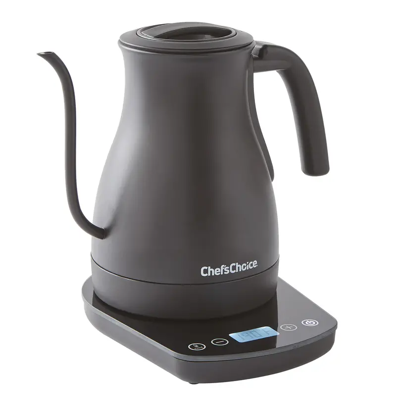 Chef'Schoice Cordless Gooseneck Electric Kettle – 1-Liter, Precision Temperature Control, 120V 1
