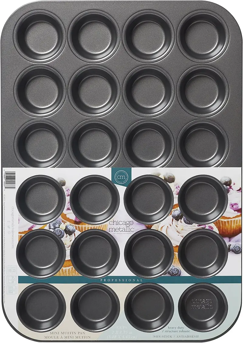Chicago Metallic 24-Cavity Mini Muffin Pan – Professional Grade 1