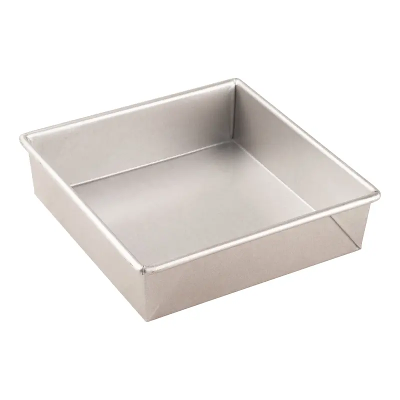 Chicago Metallic Glazed Aluminized Steel Square Cake Pan – 2.25" Deep 1