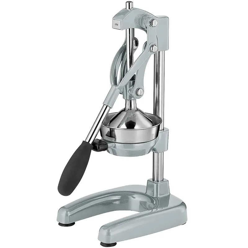 Cilio Commercial Citrus Press In Matte Silver Finish 1
