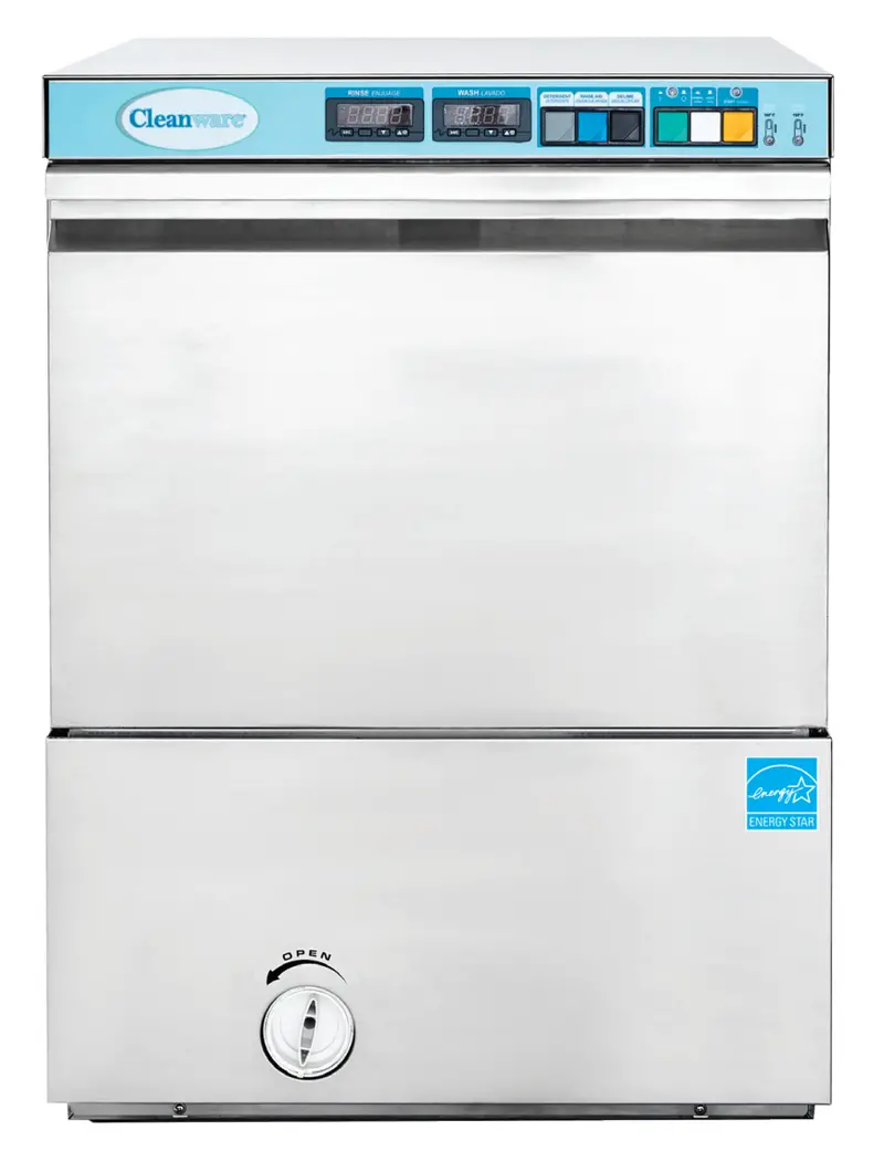 Cleanware Ht-E High-Temperature Sanitizing Dishwasher – Undercounter 208V Model 1