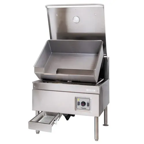 Cleveland Sel40Tr 40-Gallon Durapan Electric Tilting Skillet Braising Pan With Precision Temperature Control 1