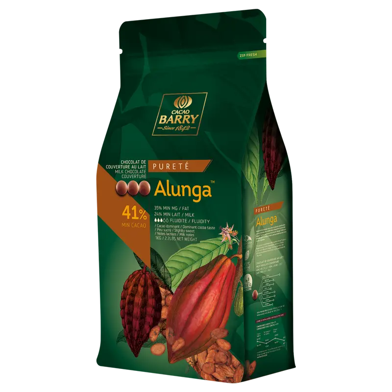 Cocoa Barry Alunga Milk Chocolate Couverture – 41% Cocoa 1