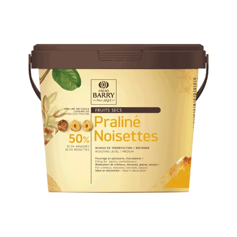 Cocoa Barry Praliné With 50% Hazelnuts – 5 Kg Food-Grade Pail (Pickup Only) 1