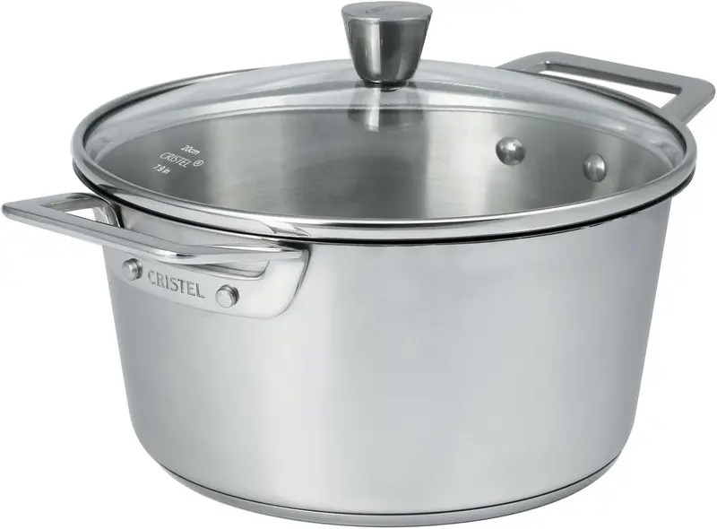 Cristel 1826 Collection 3-Quart Stainless Steel Stewpan With Lid 1