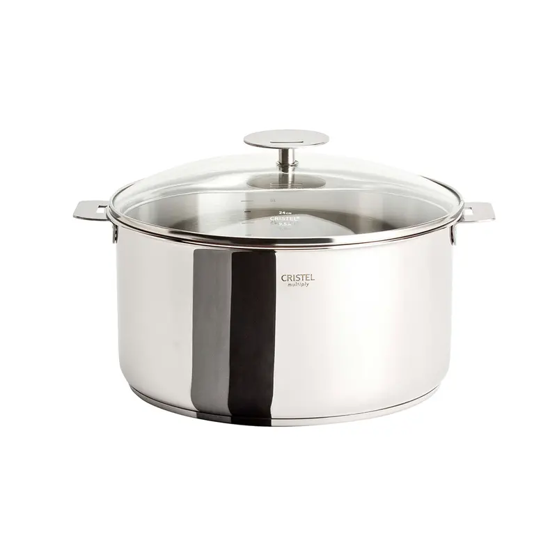 Cristel Casteline 4.5-Quart Removable-Handle Stew Pan With Lid 1